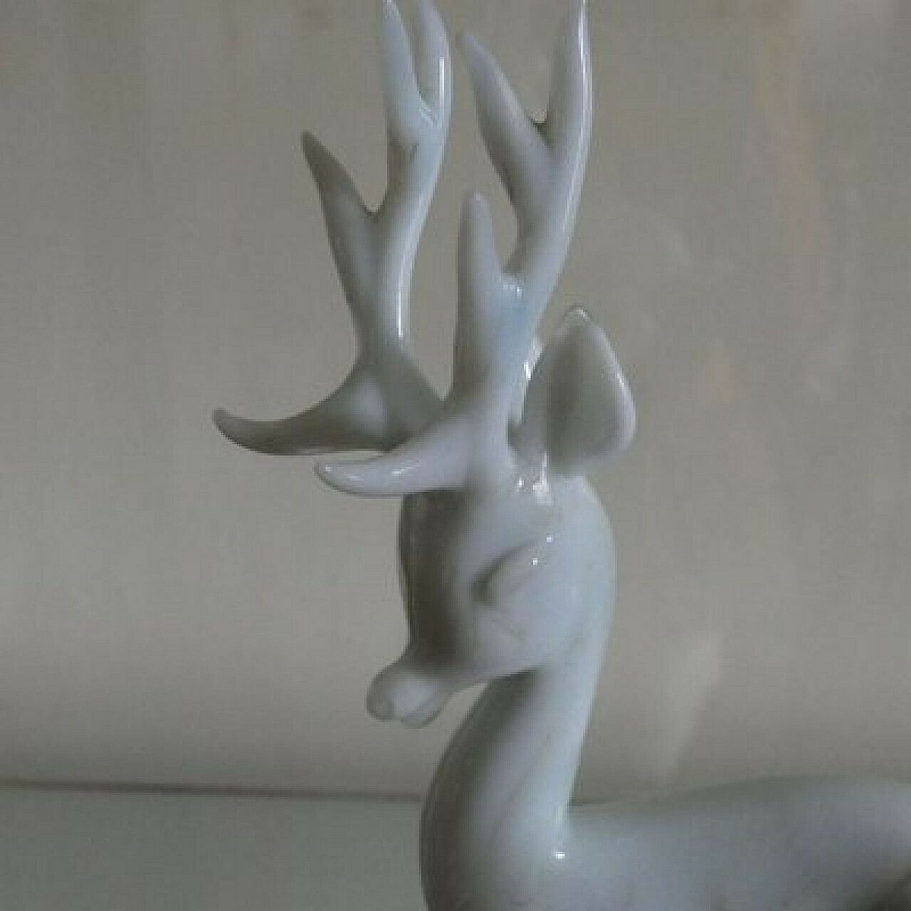 Glass Deer Sculpture On Sphere With Marble Base By Istvan Komaromy, 1950s photo buy