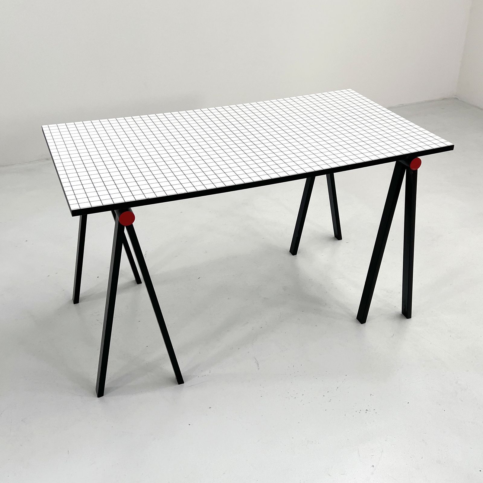 Trestle Desk By Rodney Kinsman For Bieffeplast, 1980s photo vinterior