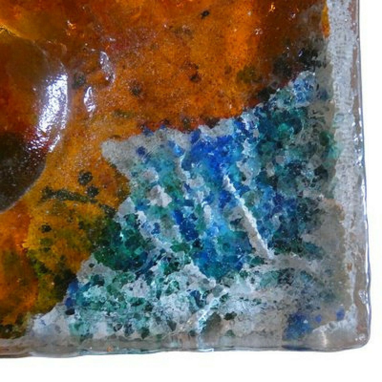 Bas Relief Murano Glass Tile By Rubin For Costantini Fucina Degli Angeli, 1970s photo Home Decor