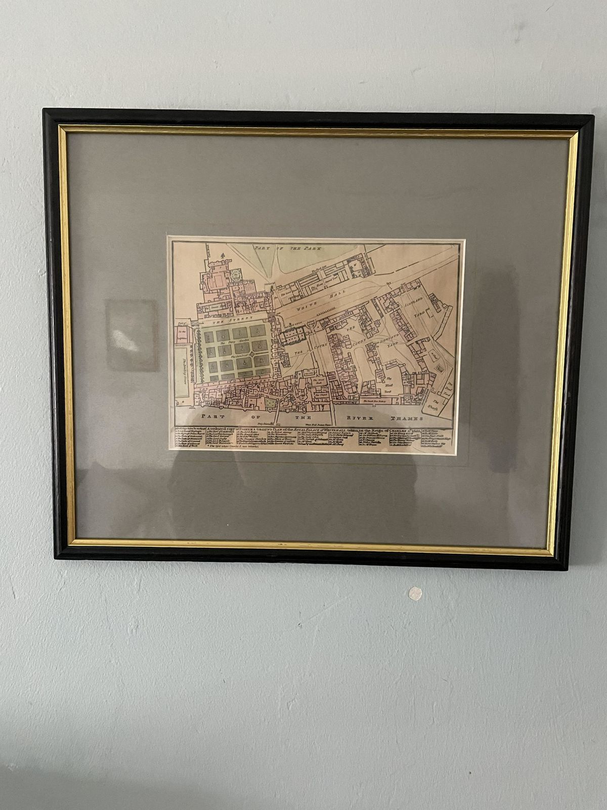 A Reduced Copy Of Fisher's Ground Plan Of The Royal Palace Of Whitehall