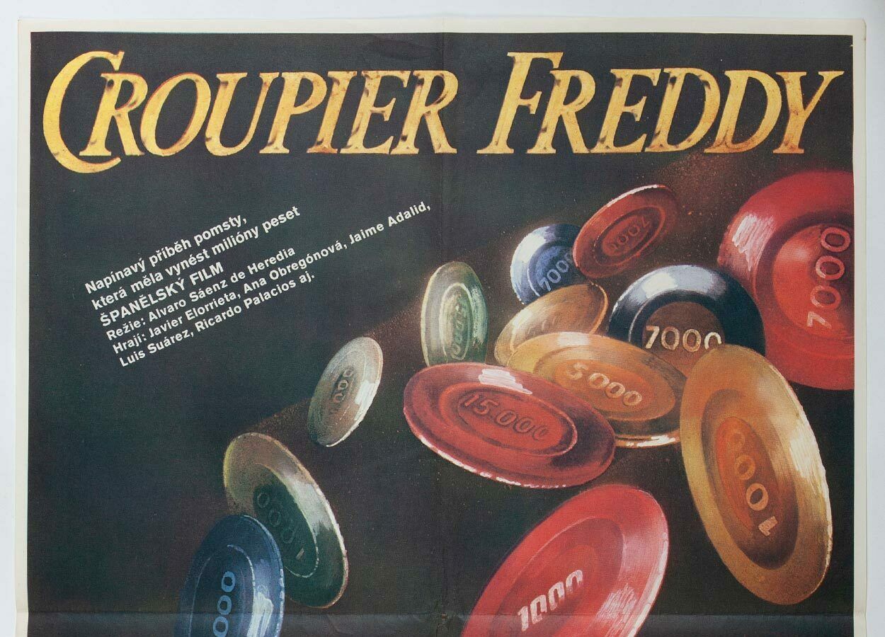 Movie Poster, Croupier Freddy, Karel Míšek, 1983 photo furniture