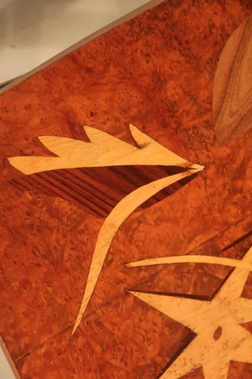 Coffee Table Luigi Scremin Minimalist Forms, 1940s Wood Precious Italian Design photo buy