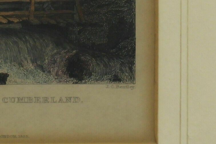 Engraving By Joseph C Bentley After Thomas Allom. Airey Force, Cumberland photo Art