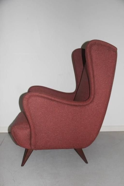 Italian 1950s Armchair Design And Exceptional Shape, Mid Century photo Furniture