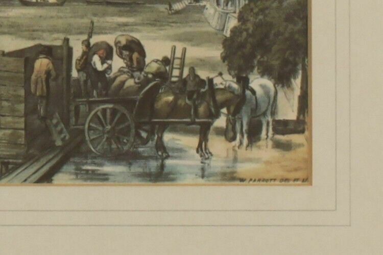 Copy Of 18th Century Lithograph. Westminster & Hungerford From Waterloo Bridge photo for sale