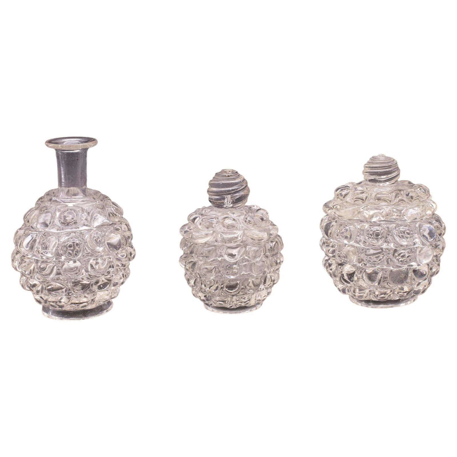 Set Of 3 Series Lenti Vase Barovier & Toso Italy, Murano Glass, 1940s