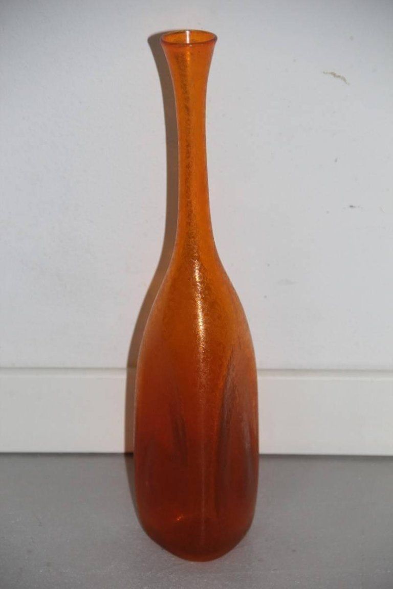 Vase Bottle By Flavio Poli For Seguso, Design 1960s Murano Art Glass photo 1080.0