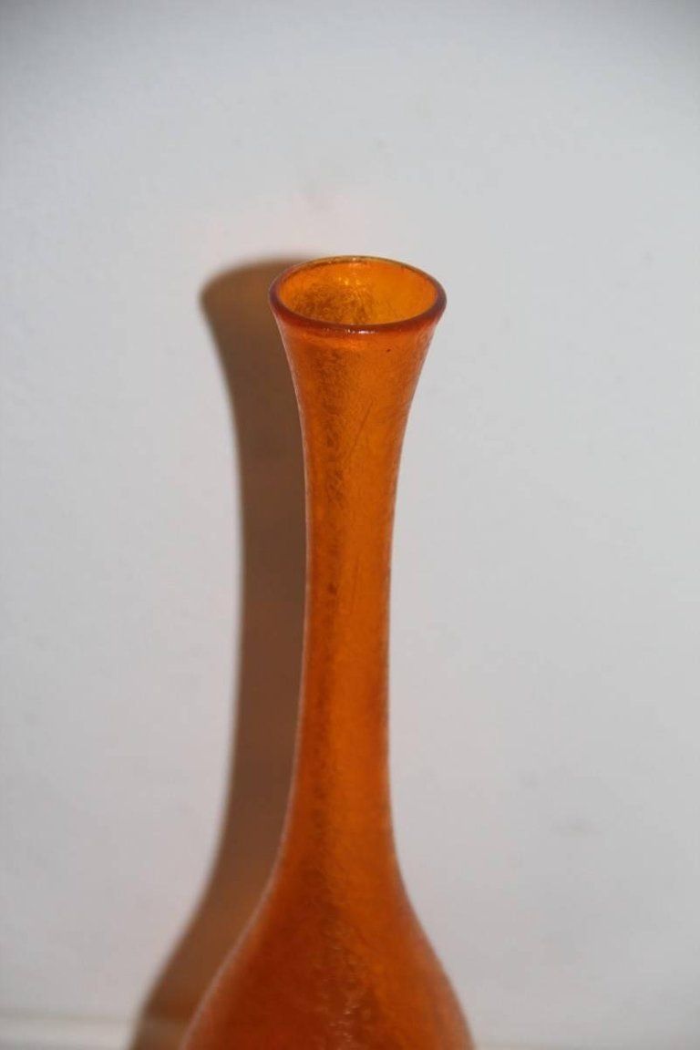 Vase Bottle By Flavio Poli For Seguso, Design 1960s Murano Art Glass photo vinterior