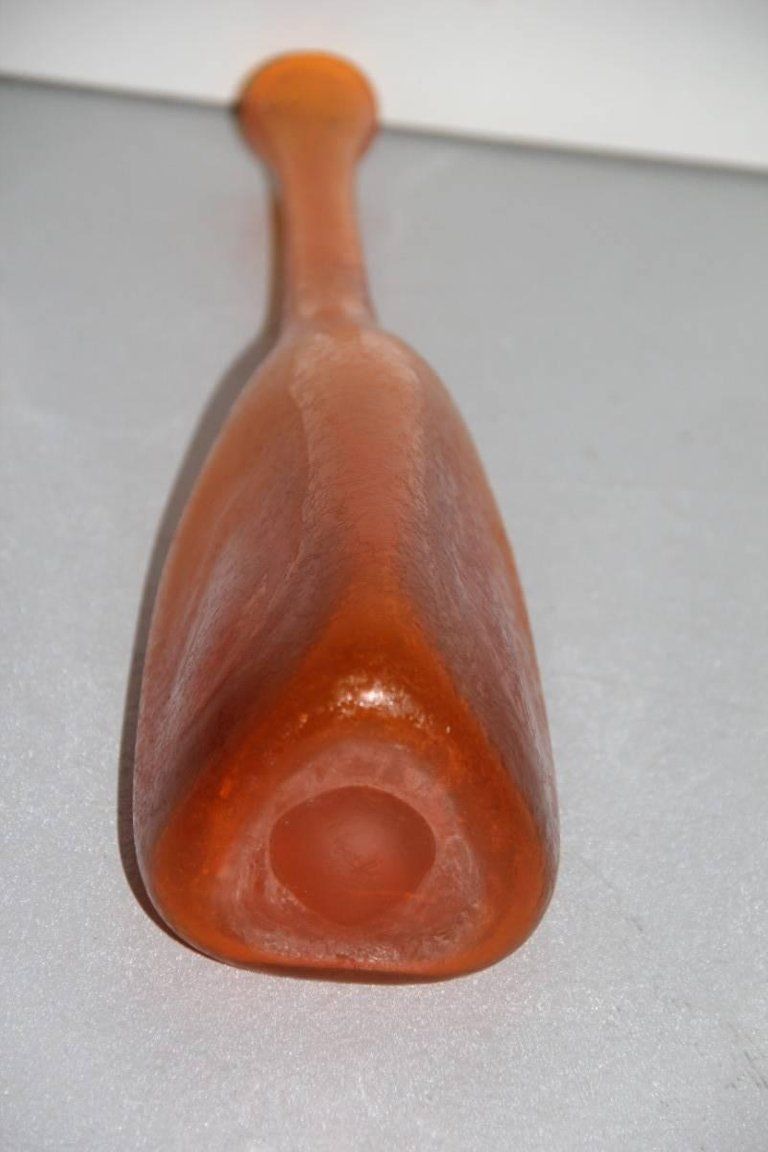 Vase Bottle By Flavio Poli For Seguso, Design 1960s Murano Art Glass photo buy