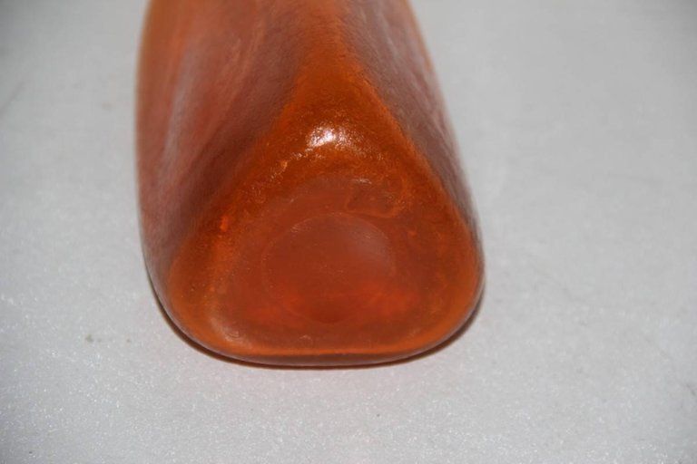 Vase Bottle By Flavio Poli For Seguso, Design 1960s Murano Art Glass photo vintage