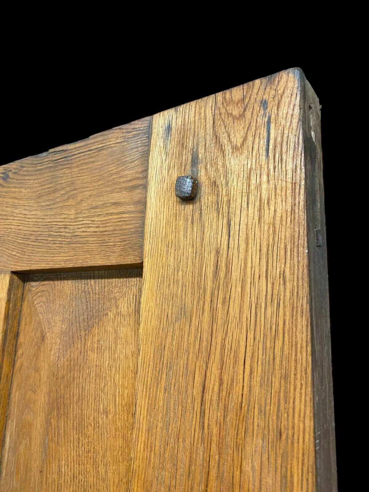 Solid Oak Front Door Old Period Antique Reclaimed Bronze Knocker Letterbox Wood photo buy