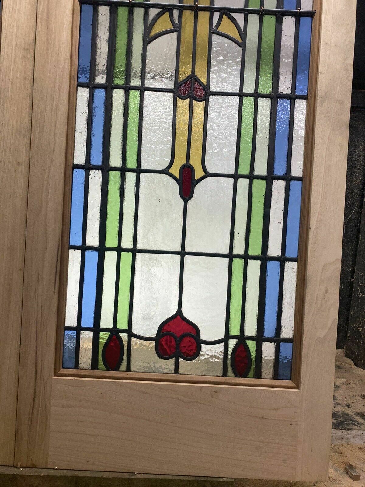 photo buy Art Deco Stained Glass French Doors Antique Period Reclaimed Old 20s 30s Leaded