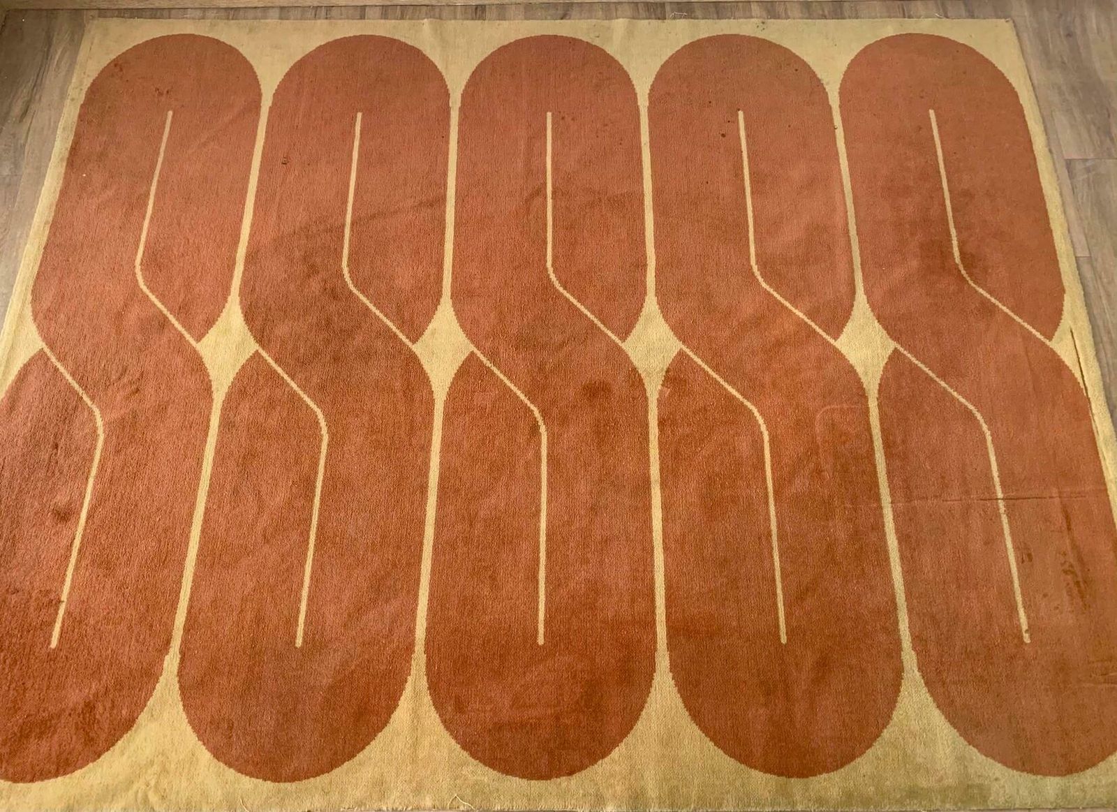 Mid Century Wool Rug, Belgium, 1970s photo furniture