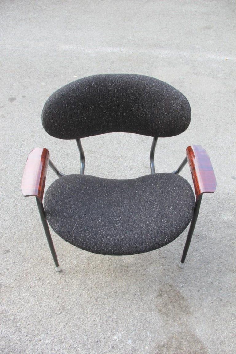 Mid Century Modern Chairs Gastone Rinaldi For Rima Design 1950s Black photo 1853.0