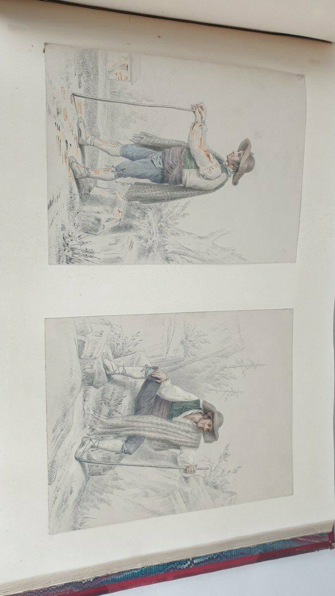 1349.0 Album Of Travel Drawings, Xixth Century photo