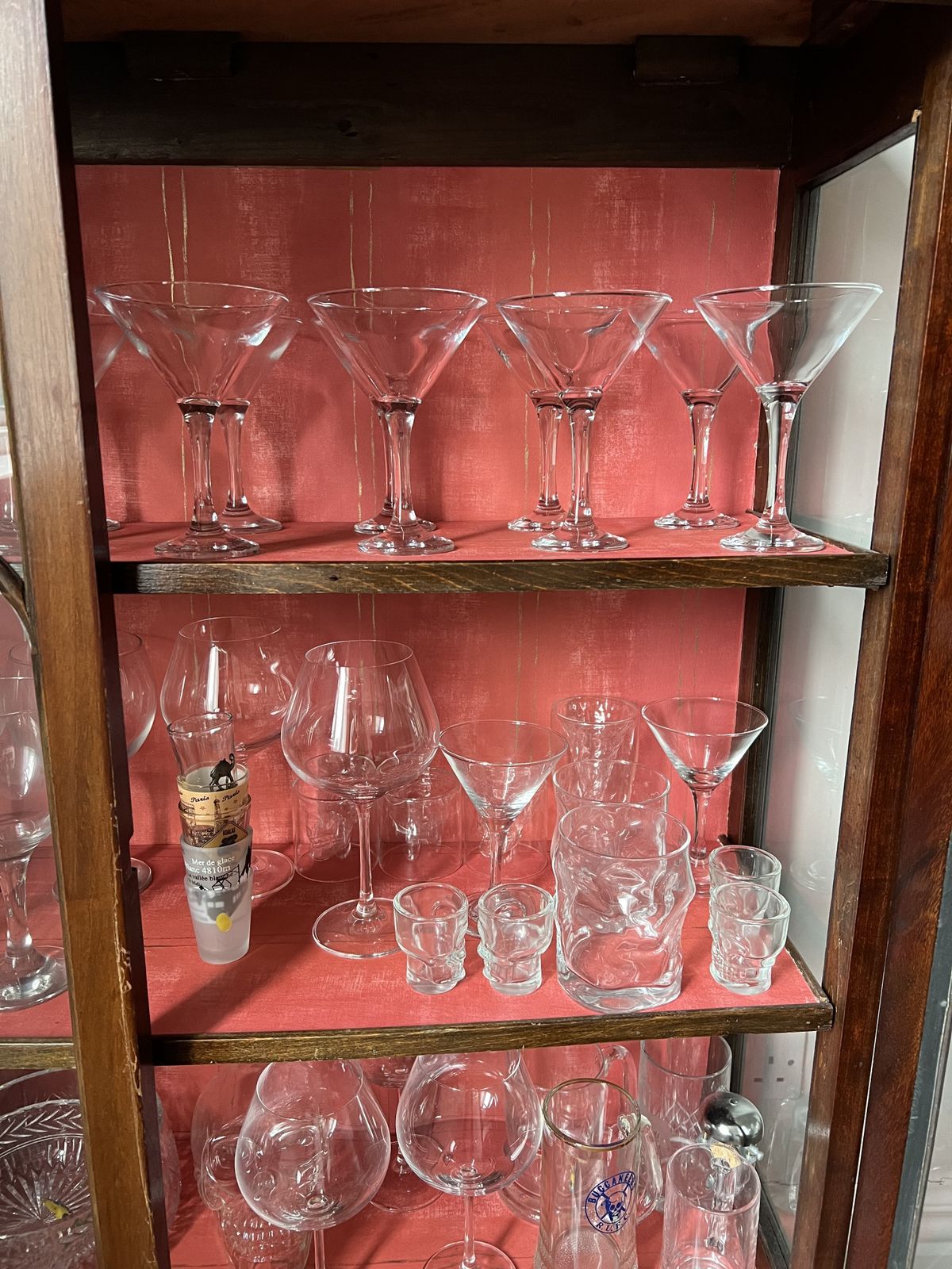 photo buy Edwardian Inlaid Glass And Mahogany Display Cabinet