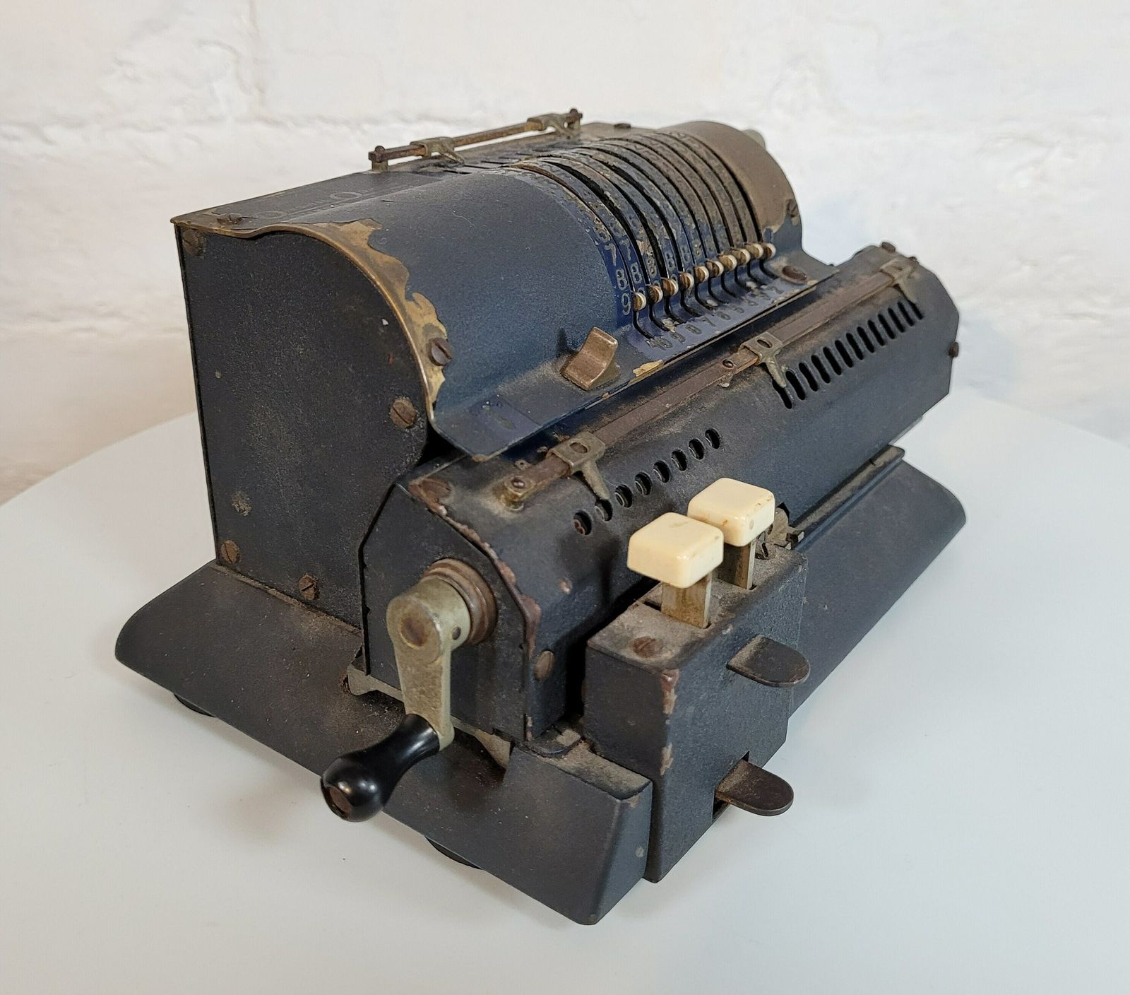 Antique Odner And Gotebrig Mechanical Calculator / 1920's Accountancy Tool / Antique Calculator / Pinwheel Calculator photo furniture
