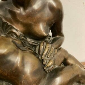 Antico Grande Bronzo “Maternal Tenderness “ Jean Joseph Jaquet XIX Sec Maternità Orientalista photo buy
