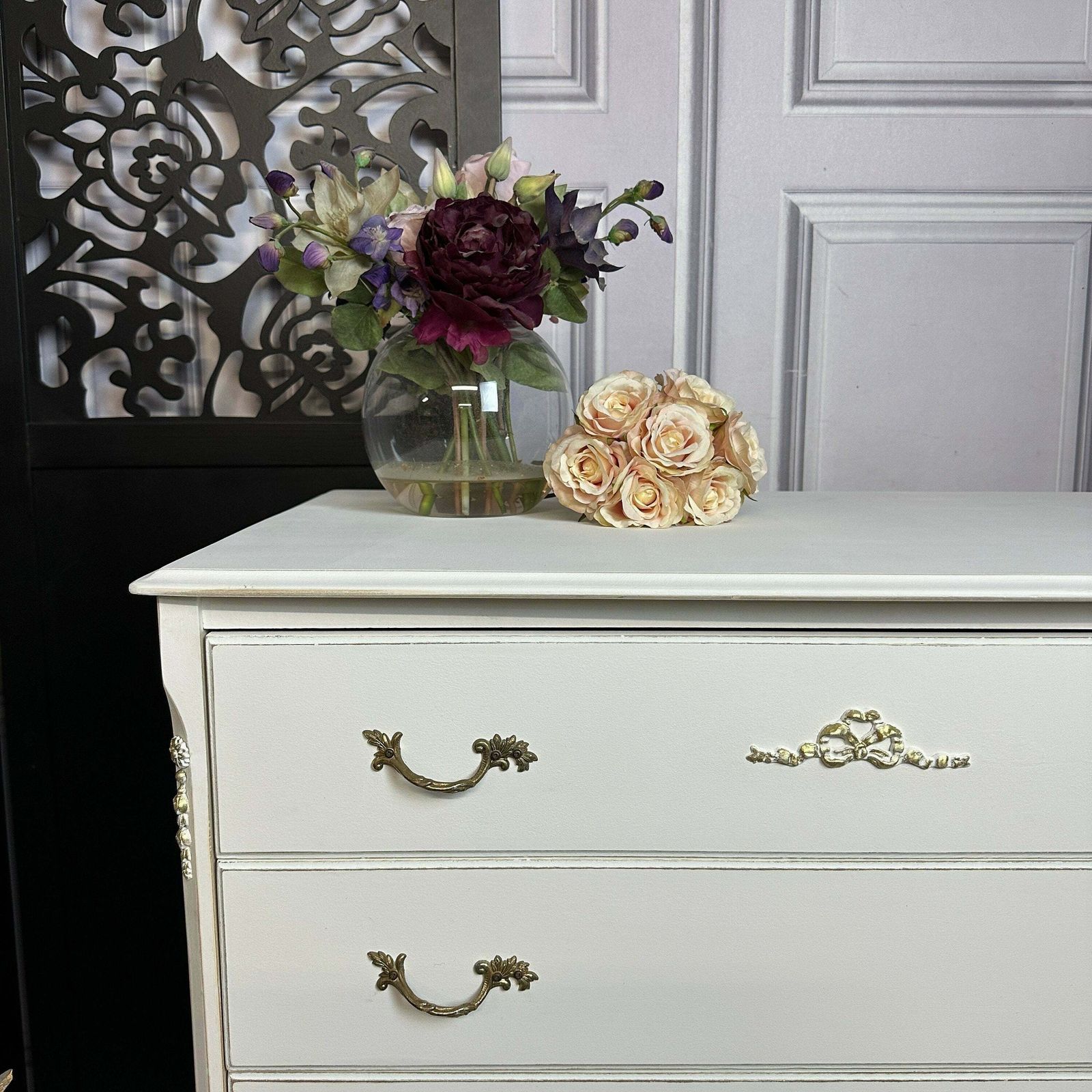 French Style Chest Of Drawers Louis Style Drawers Painted White Commissions Open photo buy