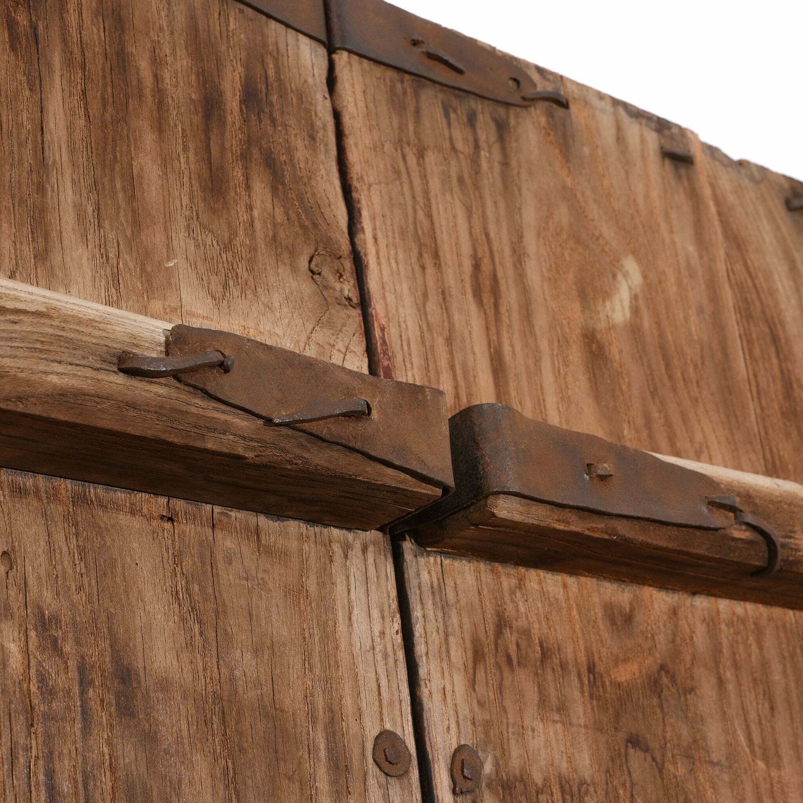 photo furniture Iron Bound Elm Doors From Shanxi Province   19thc