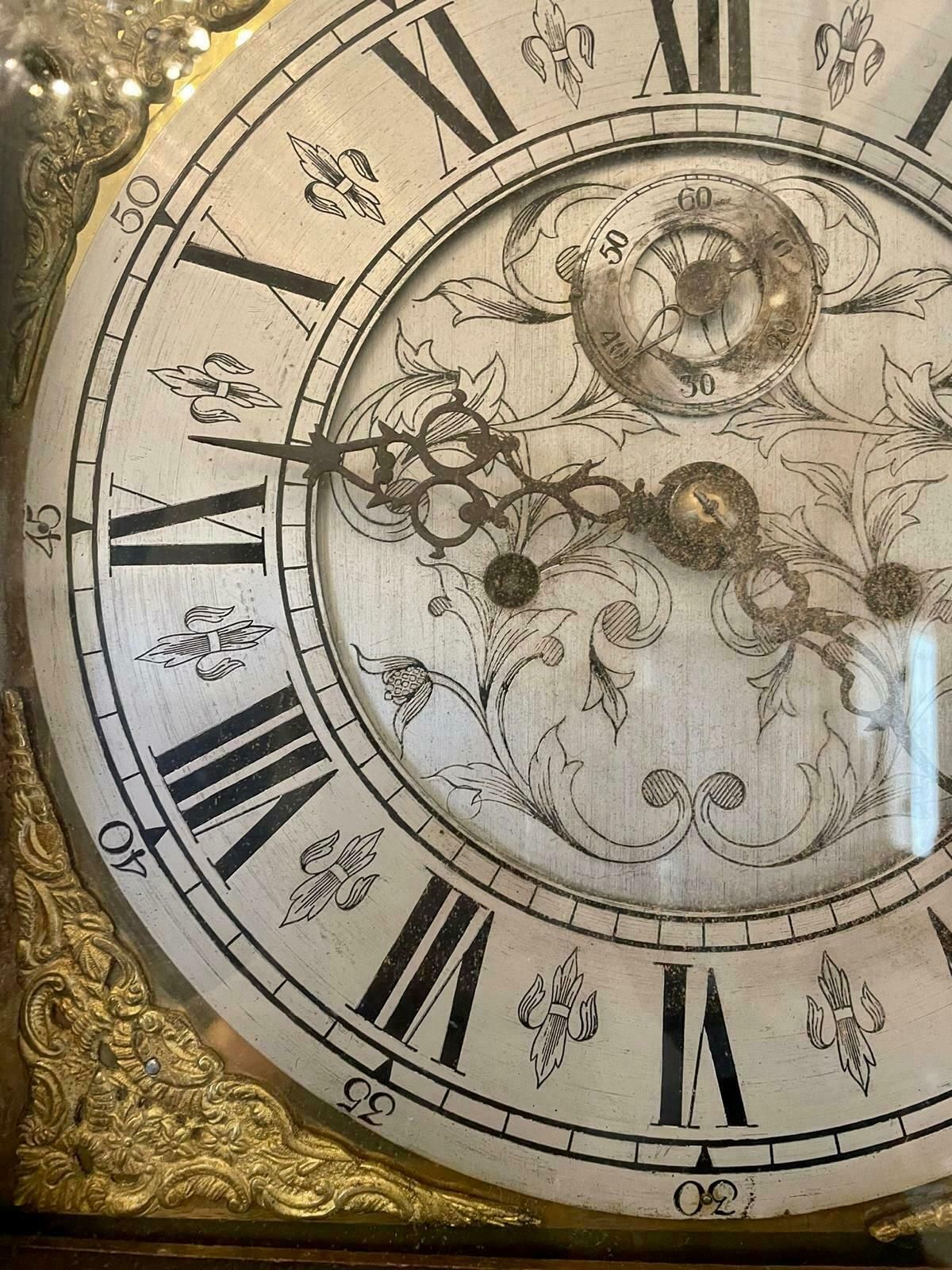 Antique George III Quality Eight Day Brass Face Oak Longcase Clock photo Home Decor