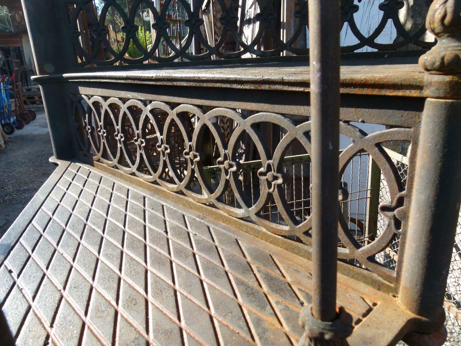 photo furniture 20th Century Art Nouveau Style Cast Iron Spiral Staircase From Spain