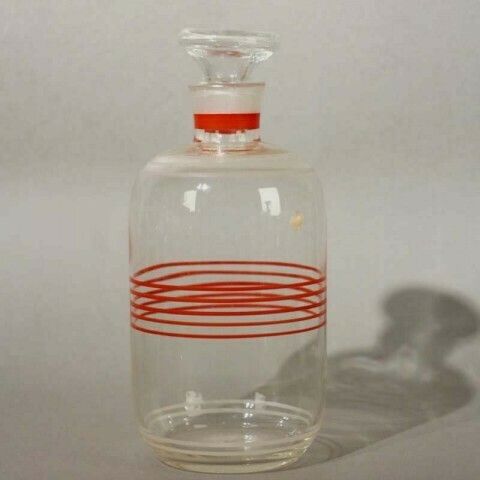 Art Deco Glass Liqueur Carafe. 1920   1930 photo furniture