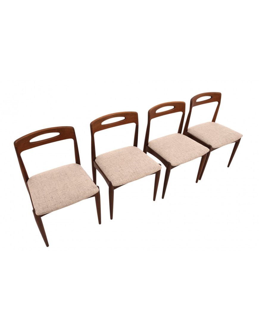Teak Chairs Designed By Johannes Andersen For Uldum Møbelfabrik, Denmark, 1960. photo furniture