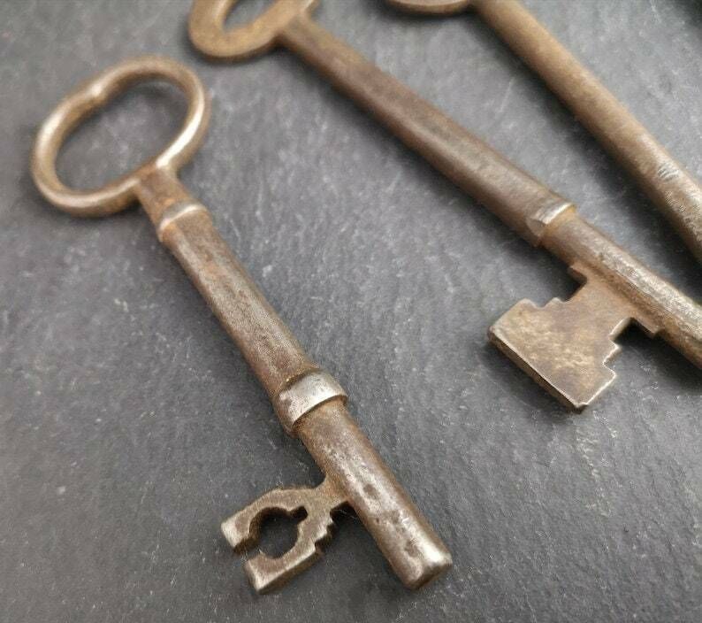 Antique Steel Keys, Victorian, Cabinet Of Curiosity photo 92.0