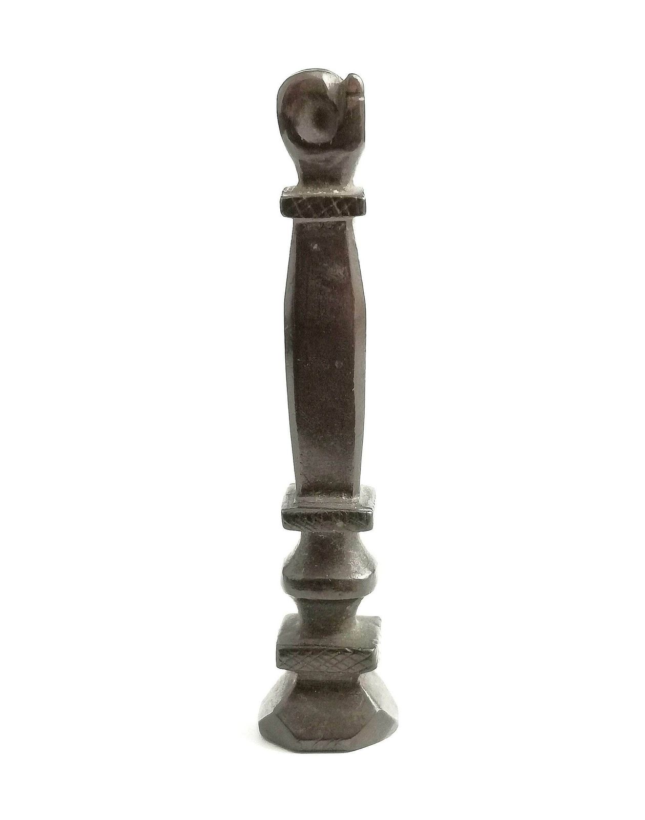 Antique Bronze Wax Seal, Desk Seal, Figa Hand photo Home Decor