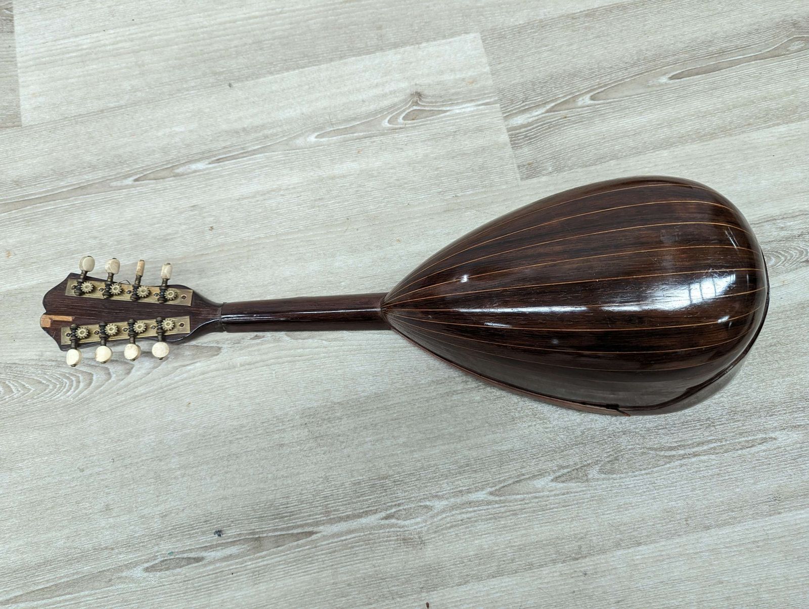 Italian Mandolin, 'Michele Celentano, Napoli photo vinterior