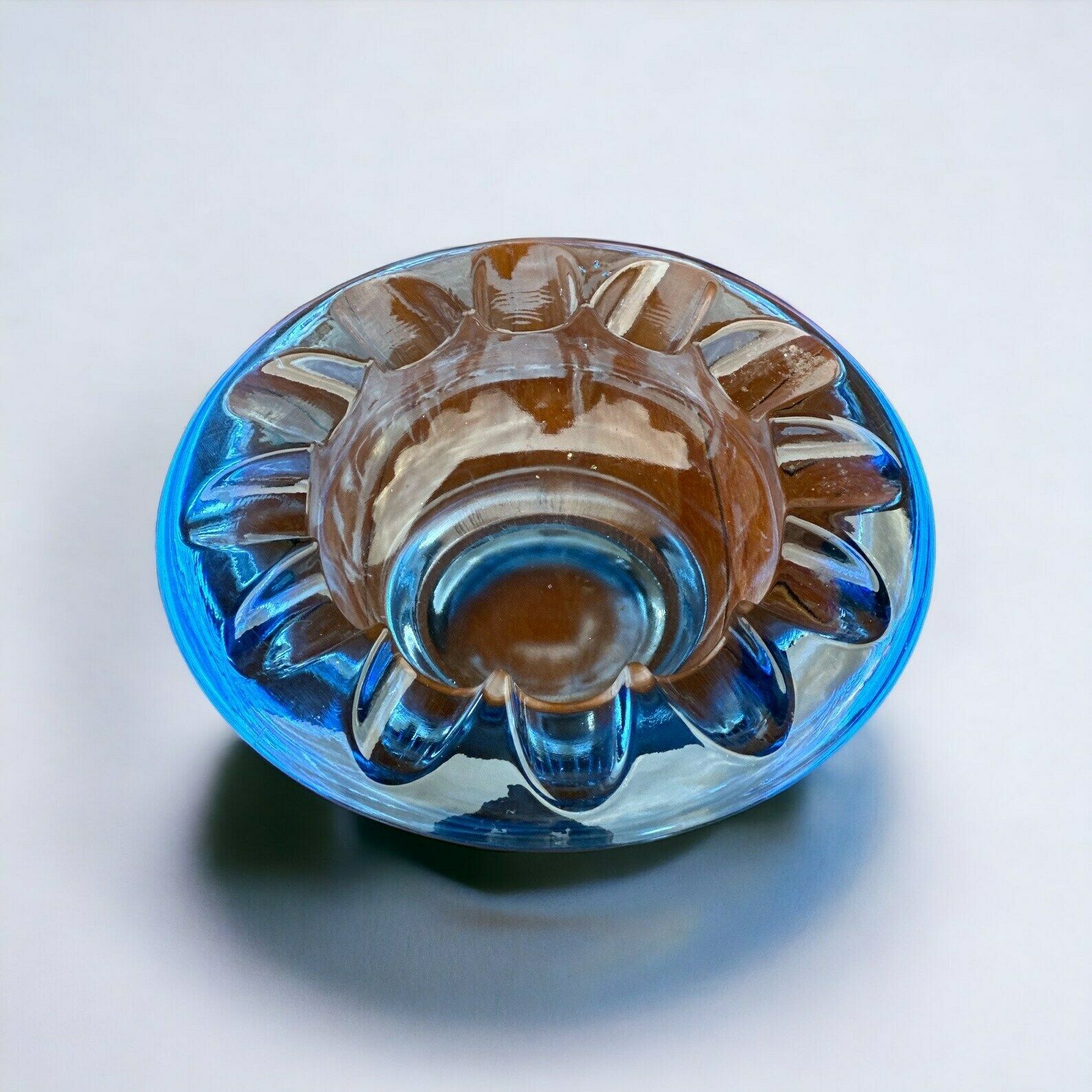 Midcentury 1960s Rosice Pale Blue Bowl No.983 By Adolf Matura photo 58.0
