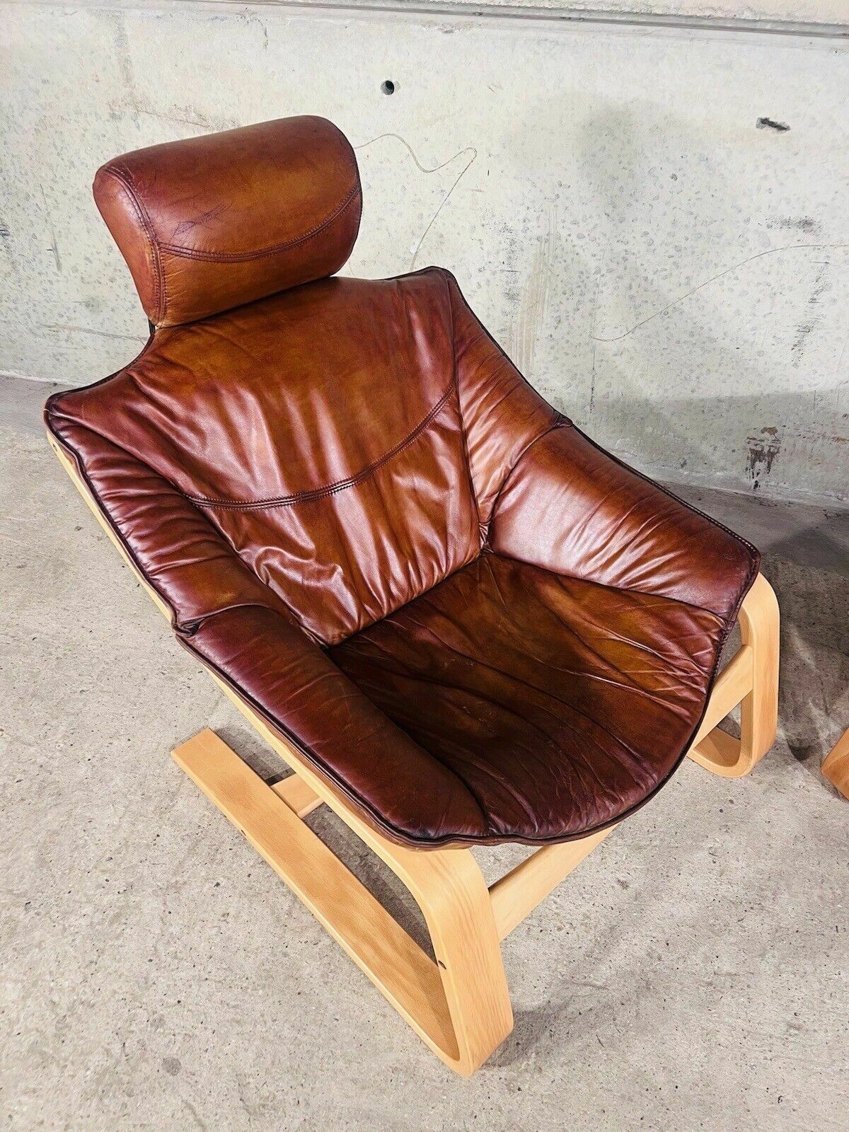 Pair Of Skippers Danish Kroken Tan Leather Chairs photo furniture