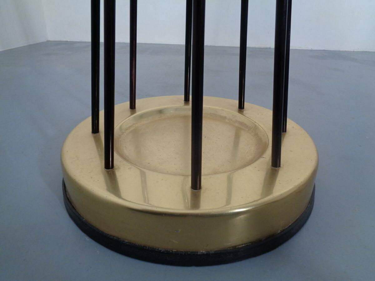 photo furniture Italian Copper & Steel Tubular Coat Rack, 1950s