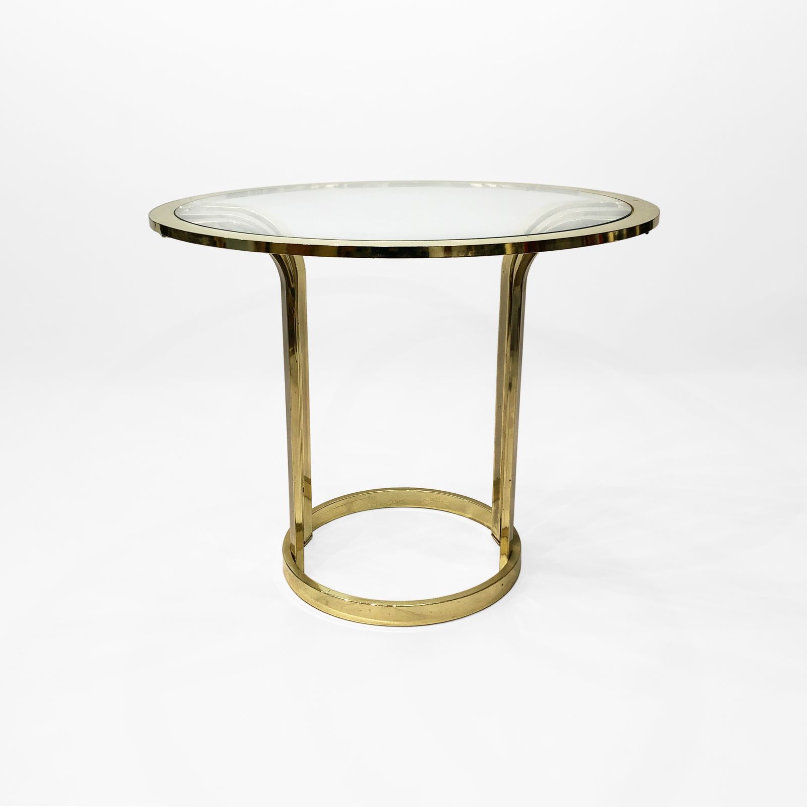 Brass Plated Art Deco Style Side Table 1970s Glamour Mid Century photo 1050.0