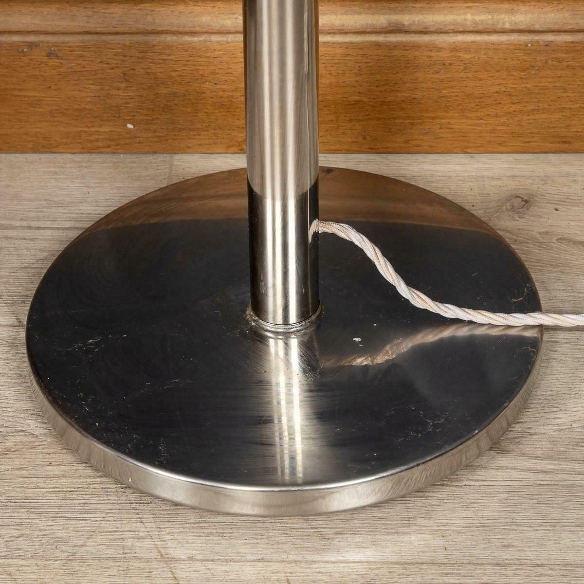 Lighting 20th Century Floor Lamp With Hand Blown Venetian Glass Shade, Murano Italy photo