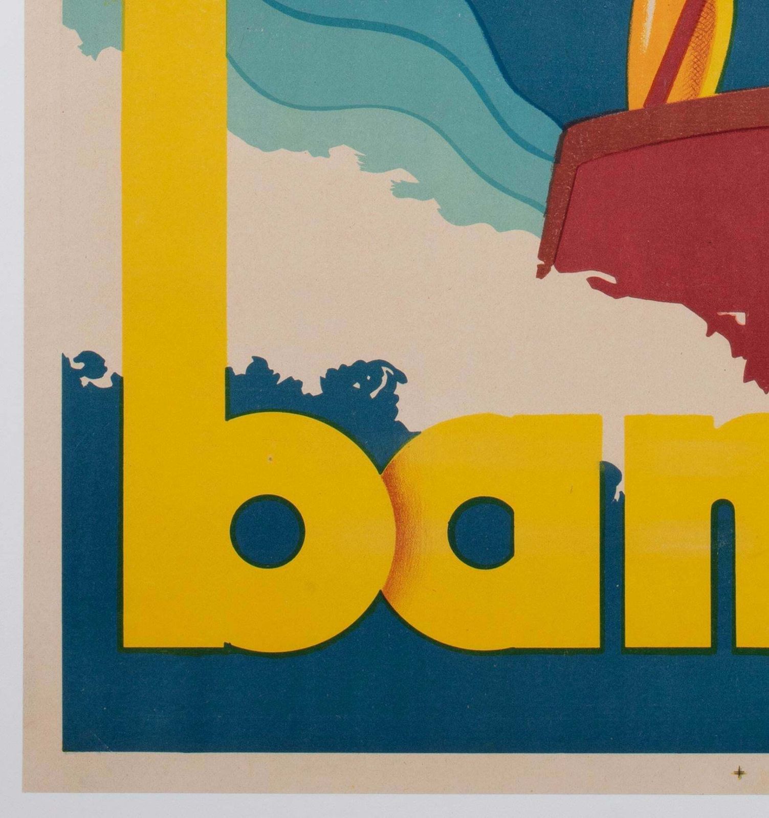 Bandol 1930s French Travel Poster, Sports, Ski, Andre Bermond photo buy