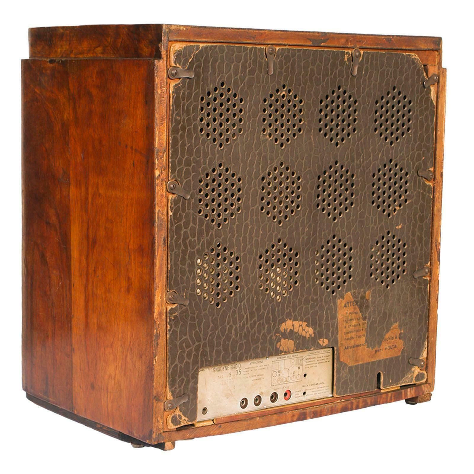 1930s Magnadyne Art Deco Tube Radio, Empire Style, Working, All Original Parts photo Home Decor