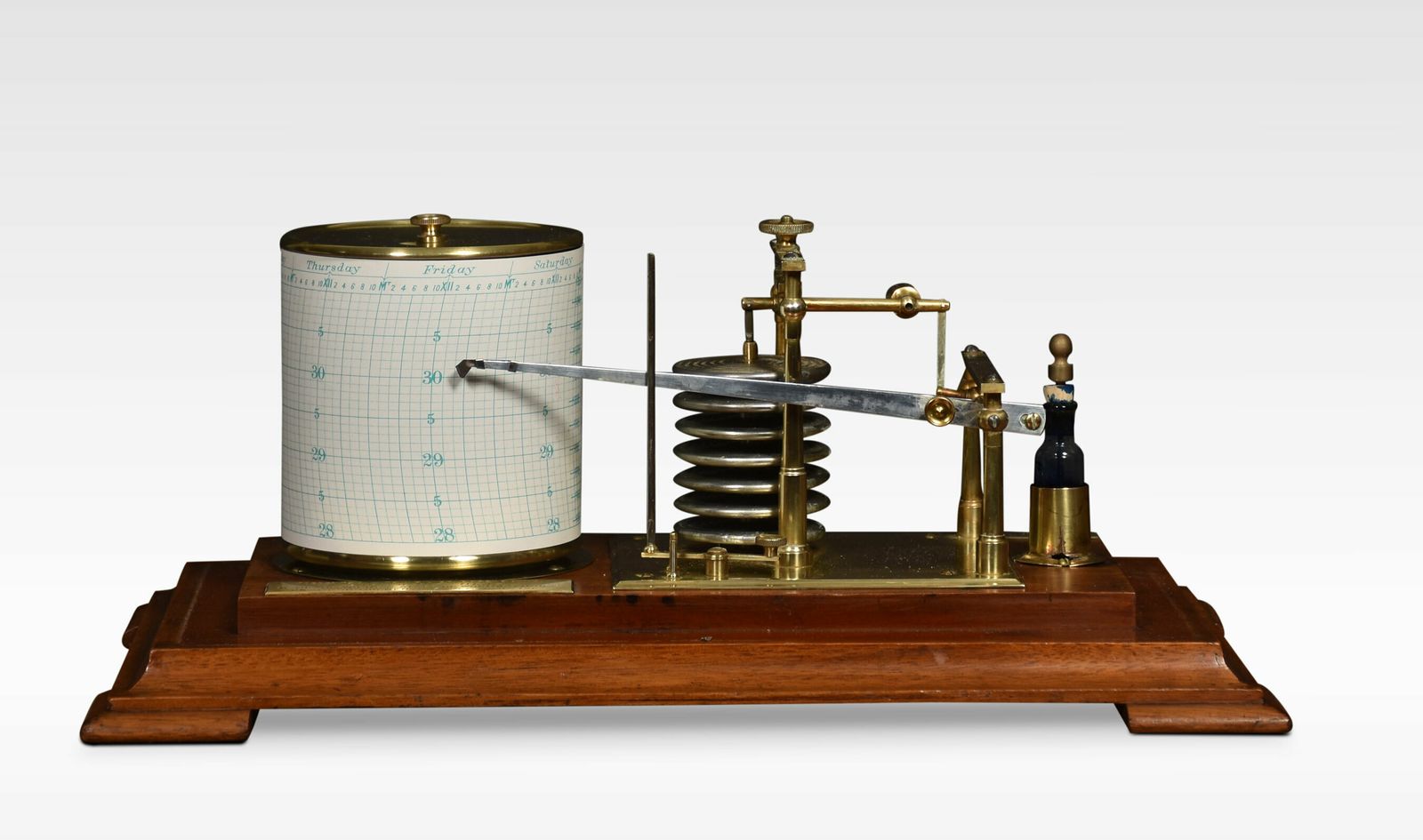Walnut Cased Barograph By Depree And Young Ltd Exeter photo buy