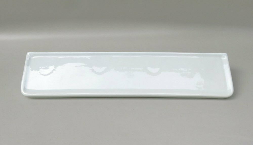 Bathroom Tray Wall Console In Porcelain White, 1950s photo vintage