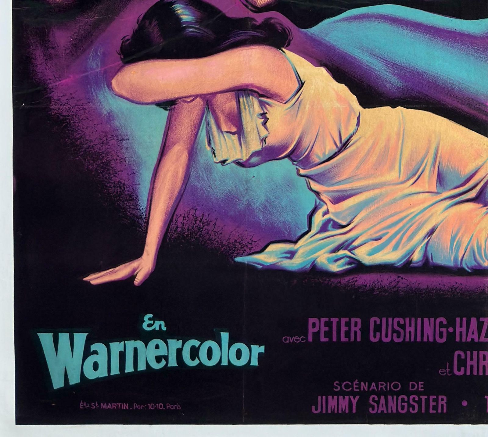 The Curse Of Frankenstein 1957 French Grande Film Movie Poster, Jean Mascii photo buy