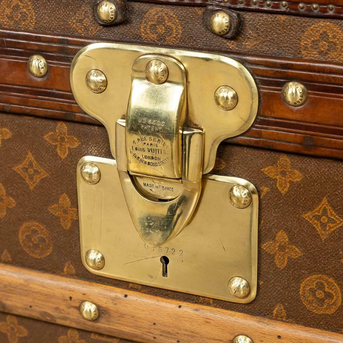 photo buy 20th Century Louis Vuitton Trunk In Monogram Canvas, France, C.1900