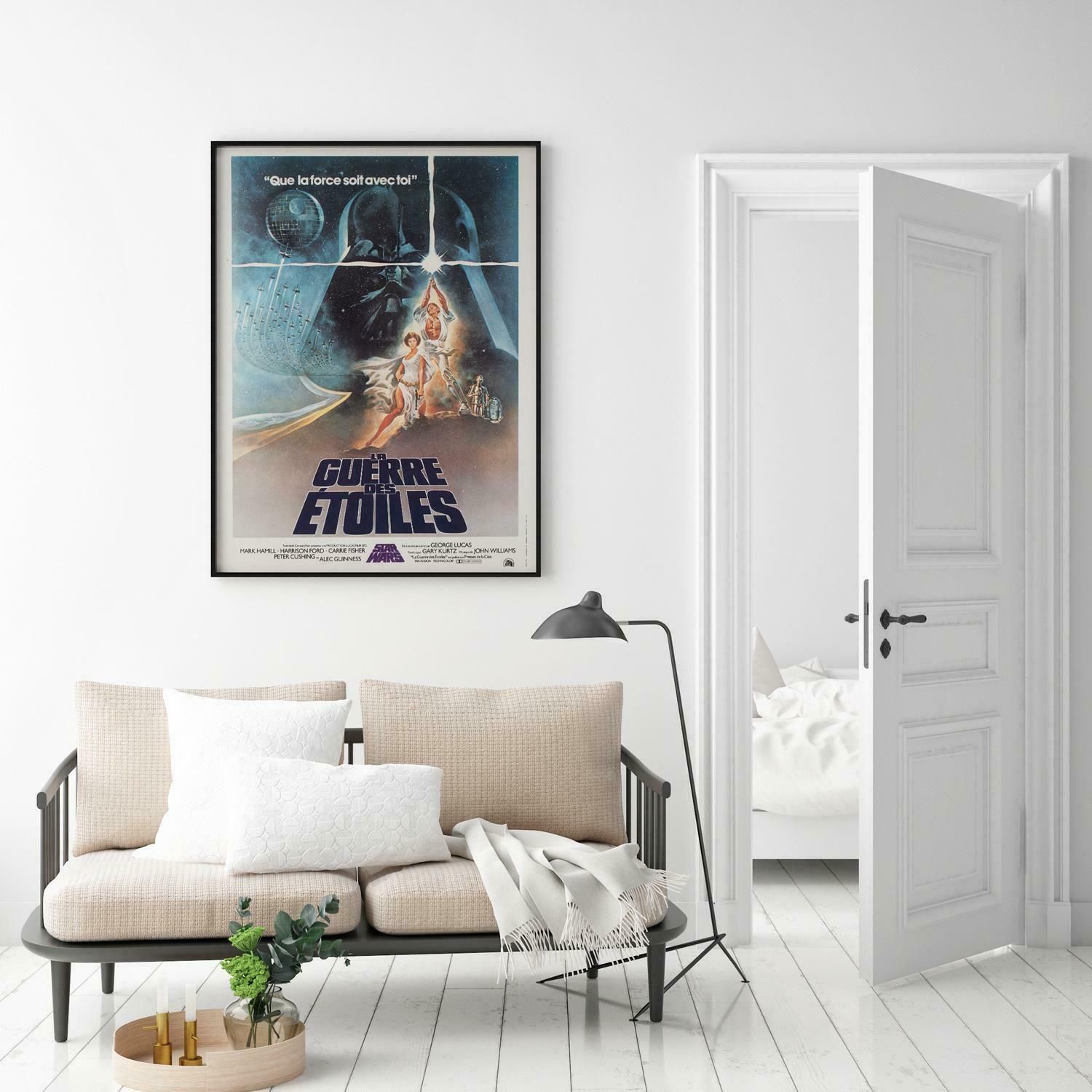 Star Wars 1977 French Moyenne Film Movie Poster, Tom Jung photo furniture
