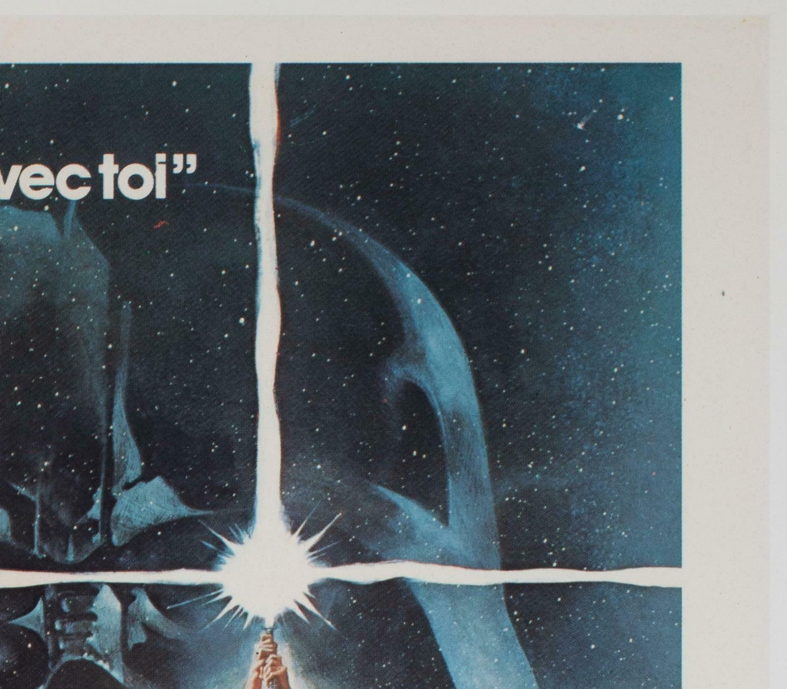 Star Wars 1977 French Moyenne Film Movie Poster, Tom Jung photo Art