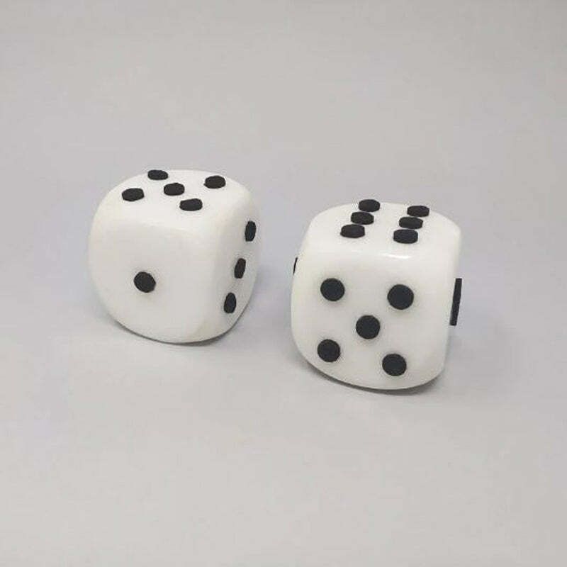 1970s Stunning Pair Of Big Italian Marble Dices. Made In Italy photo furniture
