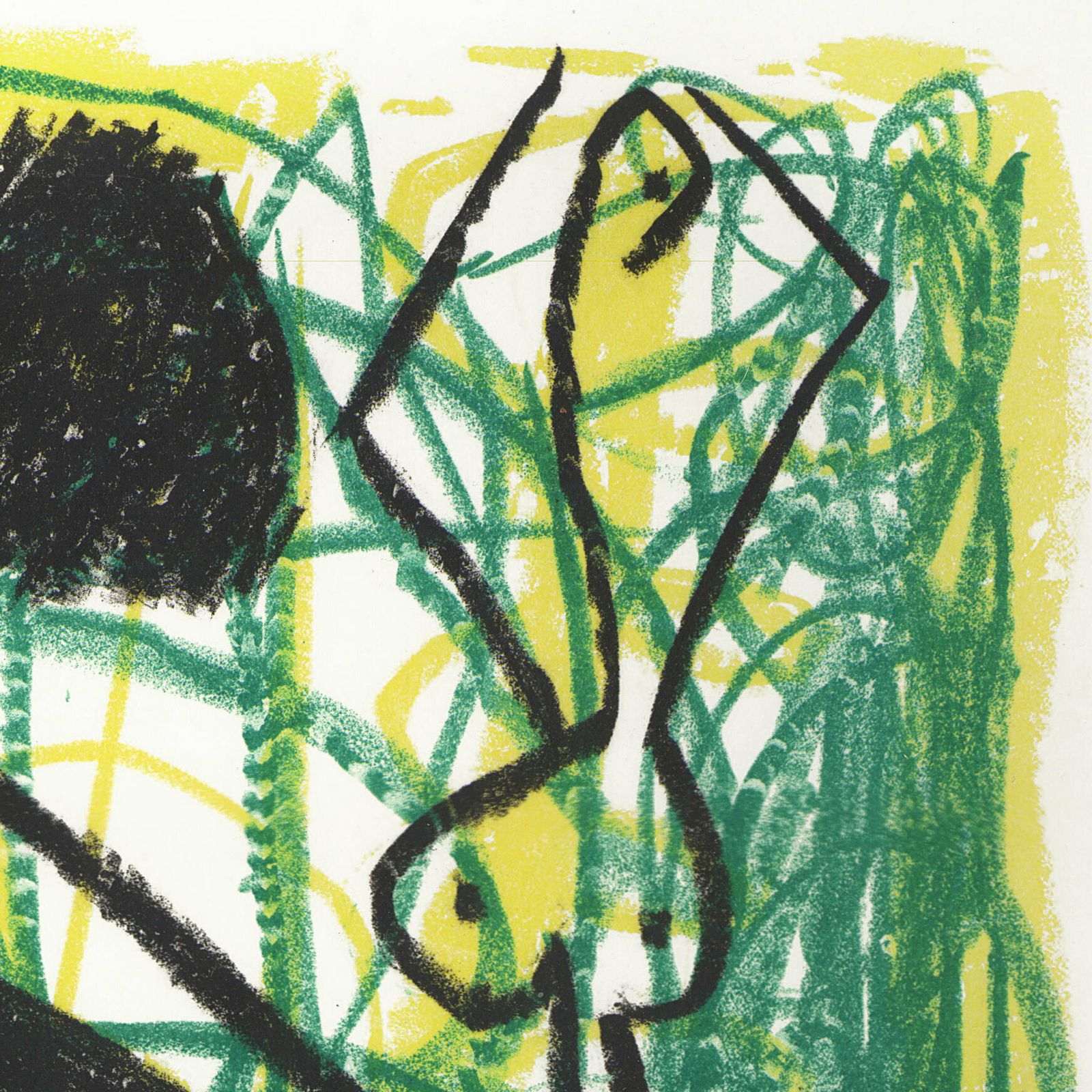 Lively Picasso Esque Signed Low Edition Lithograph: Dietrich Lusici , “Untitled”, 1994 photo furniture