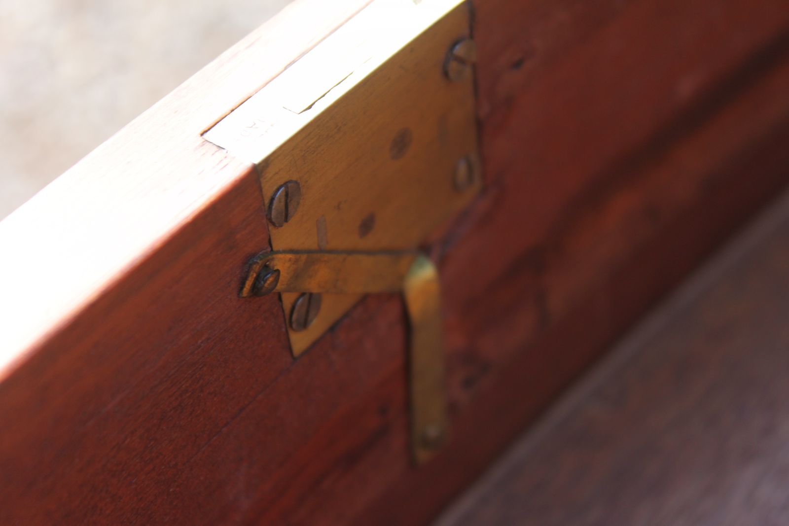 Sheraton Revival Satinwood Chest photo vintage