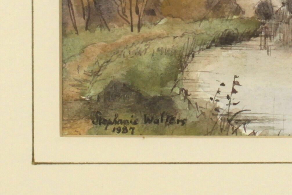 Watercolour By Stephanie Walters, Possibly A View Of Mendham Mill photo for sale
