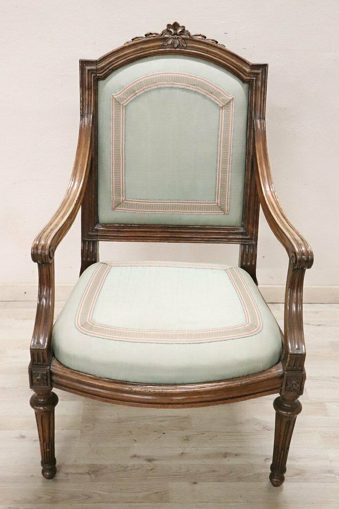Antique Armchair In Walnut, 18th Century photo for sale