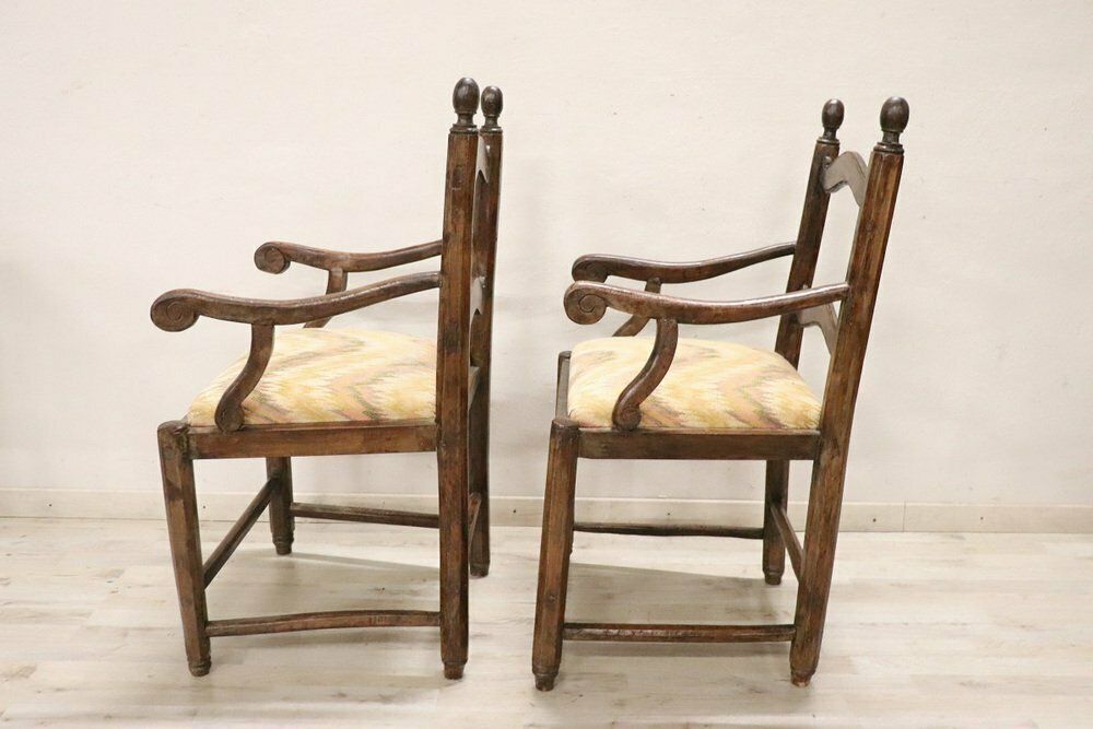Armchairs In Walnut, 18th Century, Set Of 2 photo for sale